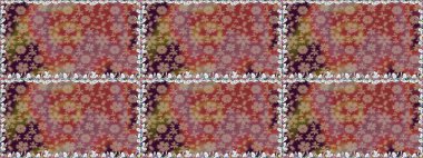 Güzel kumaş deseni. Renkli Yaz Temalı Kusursuz Arkaplan. Düz Çiçek Elementleri Tasarımı. Raster çiçekli arka plan. Yazdır. Sevimli, pürüzsüz desen.