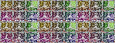 Renkli çiçekler ve yapraklarla renksiz çiçek desenleri inanılmaz. Moda baskıları için zarif bir şablon. Modern çiçek arkaplanı. Halk stili.