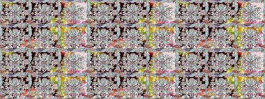 Zentangle soyut çiçekleri. Düz Çiçek Elementleri Tasarımı. Karalama çiçeği. Raster illüstrasyonu. Güzel kumaş deseni. Renkli Bahar Teması Kusursuz Arkaplan.