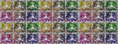 Tarafsız renklerde. Raster illüstrasyonu. Çiçekli güzel suluboya desen.