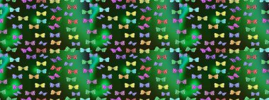 Web sayfası geçmişleri, duvar kağıtları, tekstil ve yüzey dokuları için mükemmel. Raster illüstrasyonu. Çizim kalıbı. Renkli kelebekler.