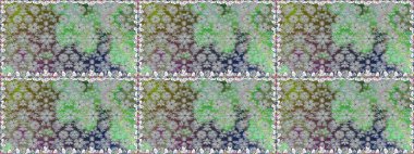 Arkaplan dokusu, duvar kağıdı, çiçek temalı gri renkler. Kabile sanatı boho baskısı, klasik çiçek arkaplanı. Soyut etnik raster pürüzsüz desen.