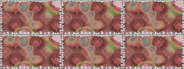 Kusursuz bir mahsul. Raster Şirin kumaş deseni. Düz Çiçek Elementleri Tasarımı. Renkli Bahar Teması Kusursuz Arkaplan.