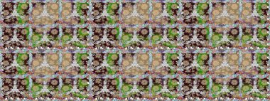 Küçük renkli çiçekler. Küçük çiçekte güzel bir desen. Moda baskıları için zarif bir şablon. Motley illüstrasyonu. Bahar çiçekleri ve bej çiçekleri.