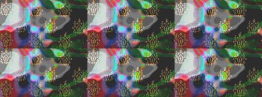 Raster illüstrasyonu. Moda arka planında parlak buketler. Kumaş, duvar kağıdı ve kağıt üzerine baskı yapmak için gelişen arka plan. Eski usul küçük çiçekli şirin bir eskiz deseni..