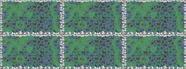 Yeşil kelebek deseni. Raster illüstrasyonu. Parmak izi dokuları için sevimli kelebek deseni. Giysi tasarımı için dekor arkaplanı.