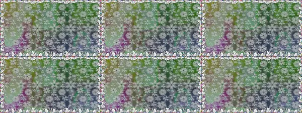 Suluboya tarzında gri renkli çiçekler. Raster illüstrasyonunda kusursuz çiçek deseni.