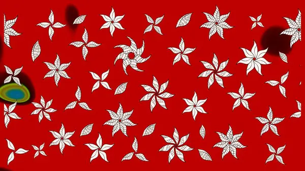 Çiçek desenli eskiz. Kırmızı ve nötr renklerde çiçekler. Tişört baskısı için çiçek boyama rasteriName.