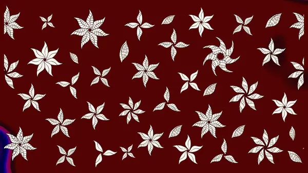 Suluboya, elle çizilmiş. Raster - stok. Vadinin çiçekleri kırmızı ve nötr renklerde. Taslak arkaplan deseni.