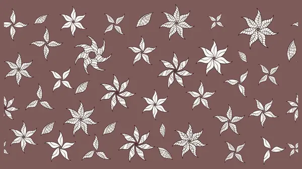 Renkli Bahar Teması eskiz kalıbı. Raster güzel kumaş deseni çiziyor. Çiçek deseni. Düz Çiçek Elementleri Tasarımı.