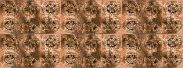 Kahverengi, bej ve turuncu renkler. Noel ve yeni yıl moda baskıları için tatil tasarımı. Kar tanelerinin soyut arkaplanlı Noel şablonu. Raster illüstrasyonu.