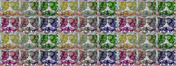 Raster illüstrasyonu. Tarafsız renklerde bahar çiçekleri. Yaprak ve çiçeklerin suluboya resmi, tarafsız renklerde kusursuz desen.