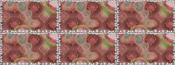 Kusursuz bir mahsul. Raster Şirin kumaş deseni. Düz Çiçek Elementleri Tasarımı. Renkli Bahar Teması Kusursuz Arkaplan.
