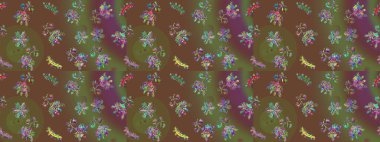 Kar Tanesi Mozaik ikonu. Sembol kışı, donmuş, Noel, yeni yıl tatili. Grafiksel element dekorasyonu. Raster skeci. Siluet kar tanesi işareti izole edilmiş kahverengi, yeşil ve mor renkler. Düz tasarım.