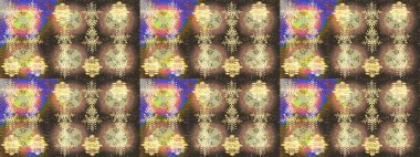 Yıldızlı ve düşen kar taneleriyle büyülü bir tatil. Raster illüstrasyonu. Noel zamanı..