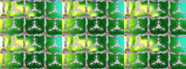 Raster. Renklerde güzel çiçekler olan eskiz deseni, suluboya çiçek deseni, duvar kağıdı, kart veya kumaş için fayanslı..