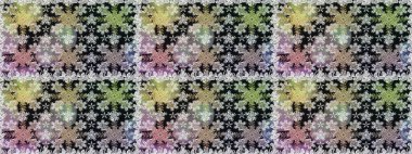 Barok tarzında altın çiçekli süs. Gri renklerdeki altın element. Damask kusursuz yinelenen arkaplan. Doku arkaplanı üzerine altın duvar kağıdı.