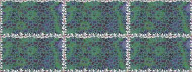 Güzel Kelebek Siluetleriyle Moda Dekorasyonu. Kelebeklerle dolu yaz arkaplanı mavi ve yeşil renkler. Basit Kadınsı Kart, Davetiye, Yazdırma Kalıbı. Güveli Raster Arkaplanı.