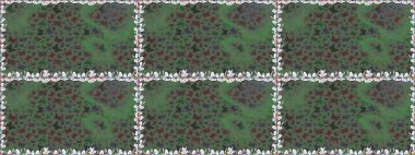 Raster illüstrasyonu. Erkekler, kızlar, elbiseler, duvar kağıtları için soyut, pürüzsüz desen. Yeşil ve gri arkaplandaki suluboya kelebeklerden. Fantezi sevimli illüstrasyon.