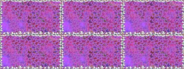 Menekşe ve mor renkler üzerine bir resim. Soyut renkli güzel kelebek. Kusursuz bir geçmişi var. Raster illüstrasyonu.