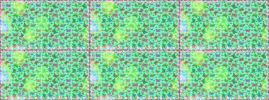 Moda Kumaşı Tasarımı. Kelebeklerle parlak, pürüzsüz bir desen. Mavi ve yeşil renkli resim. Raster illüstrasyonu.