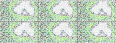 Web sayfası geçmişleri, duvar kağıtları, tekstil ve yüzey dokuları için mükemmel. Kelebekler tarafsız ve yeşil renklerde kusursuz desenler çizerler. Şirin Raster illüstrasyonu.