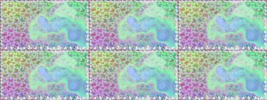 Tarafsız ve mavi kelebekler. Egzotik hayvanlar. Raster illüstrasyonu. Kumaş, kağıt, ambalaj kağıdı ve duvar kağıdı tasarımı için mükemmel bir arkaplan.