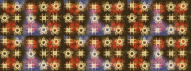 Raster illüstrasyonu. Sihirli kahverengi, bej ve gri tatil soyut arka plan yıldız ve düşen kar taneleri. Noel kahverengisi, bej rengi ve gri.