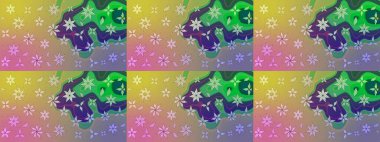 Raster illüstrasyonu. Suluboya çizim kalıbı. Moda baskısı. Çiçeğin suluboya çizimlerinin mükemmel deseni. Eski model. Dekorasyon ve tasarım için güzel desen.