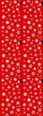 Kırmızı ve nötr renklerde çiçekler. Raster illüstrasyonunda çiçek deseni çizimi.