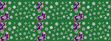 Raster illüstrasyonu. Renkli Bahar Teması eskiz kalıbı. Düz Çiçek Elementleri Tasarımı. Yeşil ve nötr renklerde çiçekler. Çiçekli çiçek deseni, suluboya..