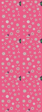 Raster illustration. Floral pattern. Flourish ornamental spring garden texture. Flower sketch background.