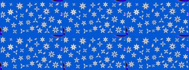 Mavi ve nötr renklerde çiçekler. Raster düz çiçek çizim deseni. Tasarım hediye paketi, tebrik kartları, posterler ve afiş tasarımı.