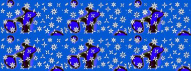 Çiçekleri, deniz kabukları, mandalaları ve suluboya efektleriyle donanma geçmişi. Eskiz modeli etnik tasarım. Yatak çarşafları, ceket, paket tasarımı, kumaş ve moda kavramları için tekstil baskısı.