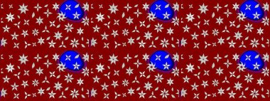 Güzel kumaş deseni. Düz Çiçek Elementleri Tasarımı. Renkli Bahar Teması eskiz kalıbı. Raster illüstrasyonunda çiçek deseni çizimi.