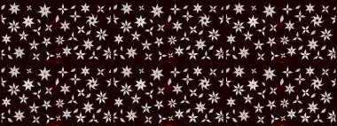 Küçük çiçekte güzel bir desen. Robot resim. Moda baskıları için zarif bir şablon. Motley illüstrasyonu. Çiçekli bahar çiçekleri. Küçük renkli çiçekler..