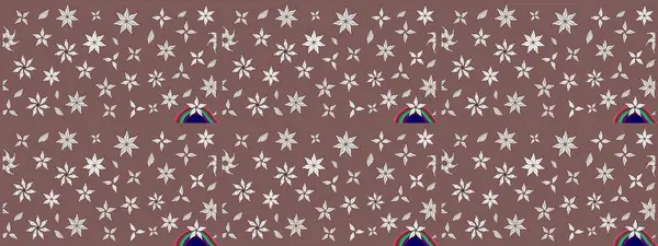 Raster deseni. Küçük çiçekte güzel bir çiçek deseni var. Çiçekli çiçek deseni, suluboya..