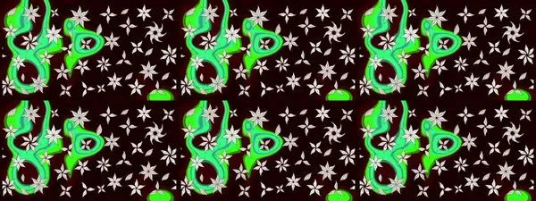 Raster deseni. Botanik çizim kalıbı. Suluboya etkisi. Organik elementler.