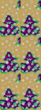 Eskiz modeli etnik tasarım. Çiçekleri, deniz kabukları, mandalaları ve suluboya efektleriyle donanma geçmişi. Yatak çarşafları, ceket, paket tasarımı, kumaş ve moda kavramları için tekstil baskısı.