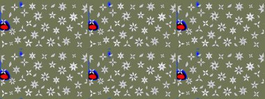 Botanik çizim kalıbı. Organik elementler. Suluboya etkisi. Raster deseni.