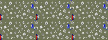 Eskiz modeli etnik tasarım. Çiçekleri, deniz kabukları, mandalaları ve suluboya efektleriyle donanma geçmişi. Yatak çarşafları, ceket, paket tasarımı, kumaş ve moda kavramları için tekstil baskısı.