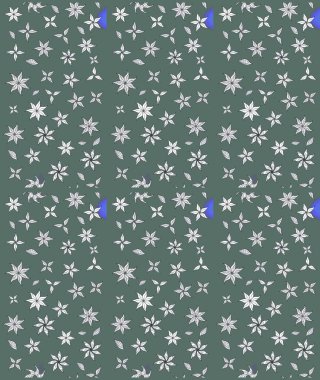 Küçük çiçekli şirin bir desen. Çiçek ve yapraklı çiçek deseni. Raster illüstrasyonu.