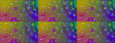 Çiçekleri, deniz kabukları, mandalaları ve suluboya efektleriyle donanma geçmişi. Yatak çarşafları, ceket, paket tasarımı, kumaş ve moda kavramları için tekstil baskısı. Çizim kalıbı etnik tasarım.