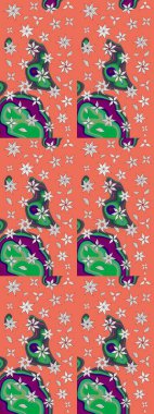 Raster illüstrasyonu. Ultraviyole kumaş deseni. Organik motif arka planı. Çizim deseni.