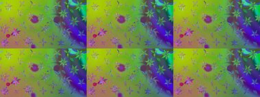 Eskiz geçmişi. Raster illüstrasyonu. Eski usul. Tomurcukları papatya çiçekleri olan sevimli bir çiçek deseni. Kumaş, tekstil, duvar kağıdı baskısı için. Miles Fleur, dandik süs.