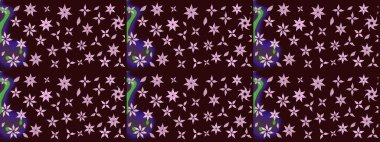 Çizim raster deseni. Çiçek arkaplan. Güzel kumaş deseni.