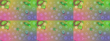 Tarafsız renklerde çiçeklerle çizilmiş çiçek deseni. Suluboya tarzında nötr renkler üzerine çiçekler.