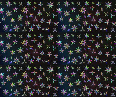 Çiçek kolajı. Çiçek kompozisyonu. Raster deseni. - Gri çiçekler. Çiçek arkaplan. Küçük çiçekte güzel bir desen var. Doğa.