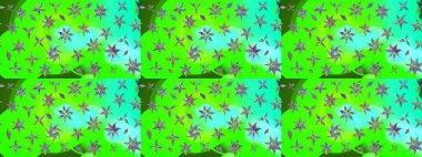 Düz Çiçek Elementleri Tasarımı. Eskiz klasiği. Renkli Bahar Teması eskiz kalıbı. Raster Şirin kumaş deseni.