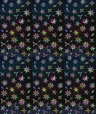 Çiçekli çiçek deseni, suluboya. Raster deseni. Küçük çiçekte güzel bir çiçek deseni..